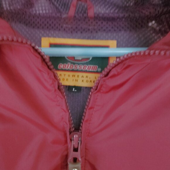 VINTAGE!! Texas A&M University  Aggie Zipper Hood Mesh Lined Windbreaker - Picture 6 of 10